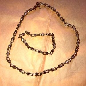 2 pcs Chainlink necklace and bracelet